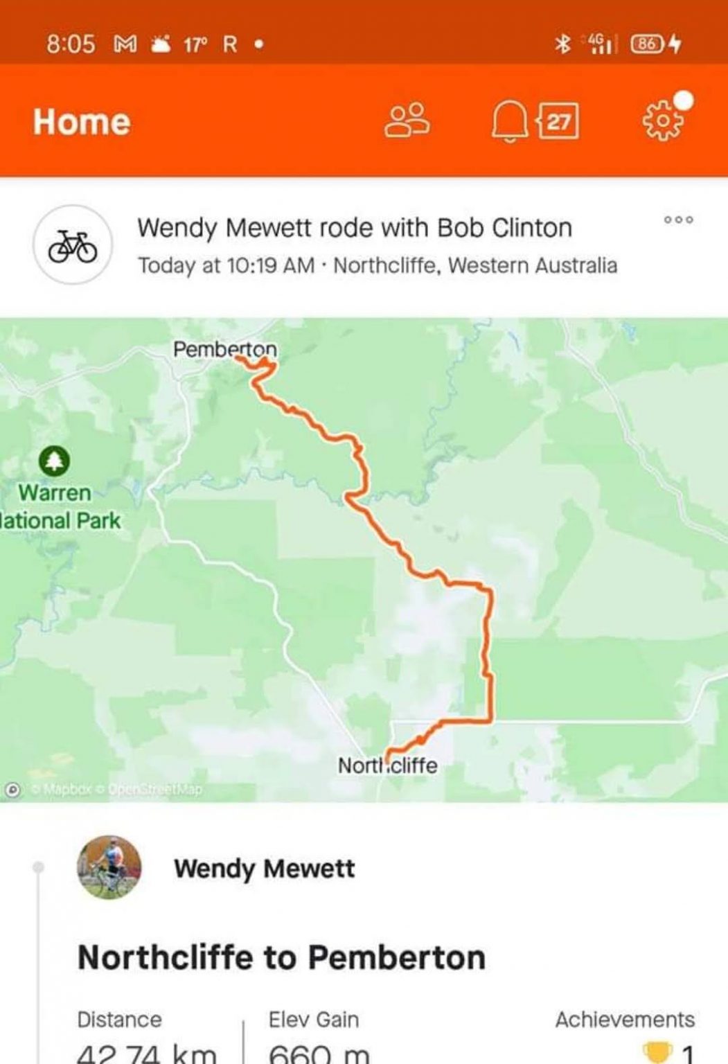 Northcliffe To Walpole Geographe Cycle Club